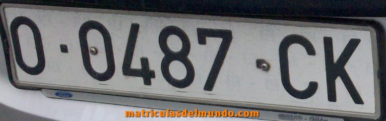 Matrícula de Asturias O-CK 0487